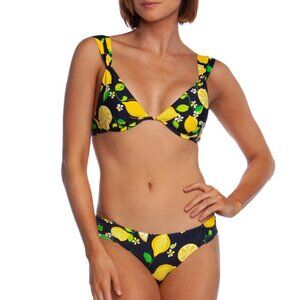 NWT Trina Turk Lemon Love Top 8 & Bikini Bottom 6 Set